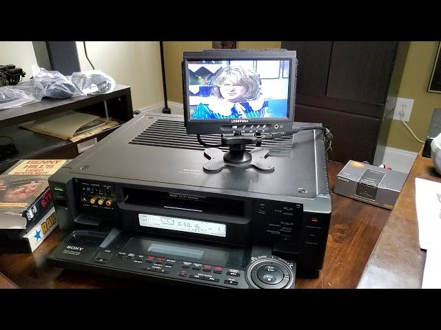 1990's Sony SLV-R1000 VCR Loaded with features See Description for Specs SVHS EP SP SLP S-VIDEO