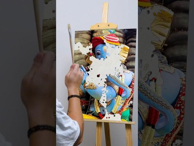 Deva Shree ganesha #shorts #ganesh #shortvideo #ganeshchaturthi  #ganpatibappamorya #splatterpaint