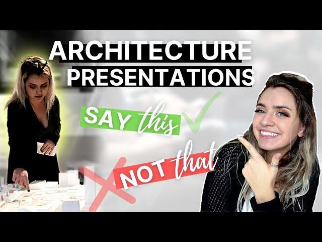 ARCHITECTURE PRESENTATION 101 | How To Present Your ARCHITECTURE PROJECTS in ARCHITECTURE SCHOOL 