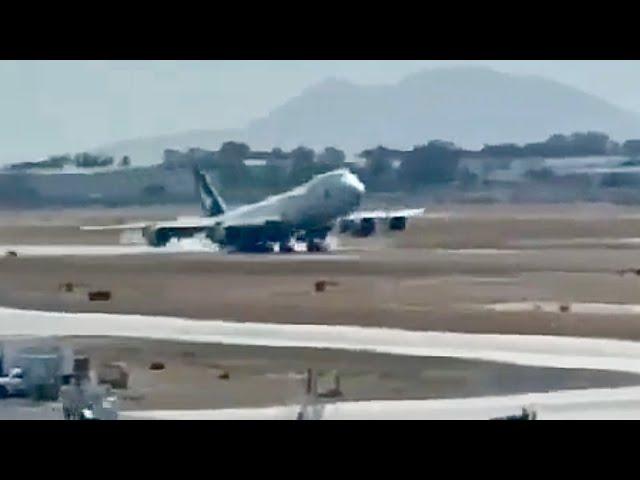 Is This The Hardest 747 Landing Ever?