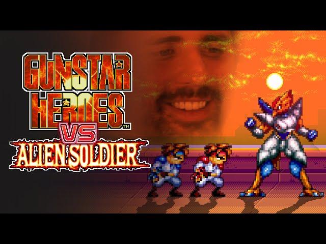 Gunstar Heroes Vs. Alien Soldier! A Sega Genesis Run N' Gun Showdown!