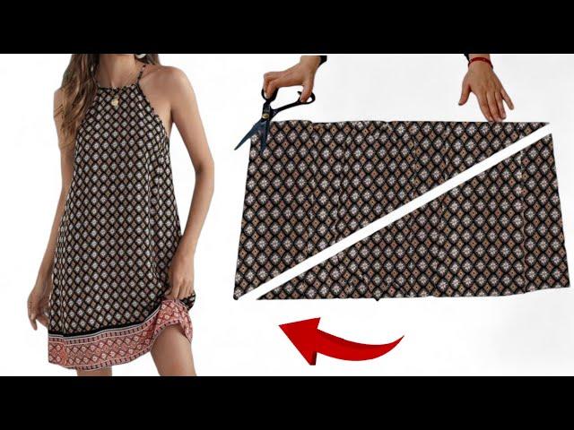 ️New Two Ways to Wear a Summer Stylish Idea ️So Easy So Cute Dresses Cut and Sew Only 20 Minute