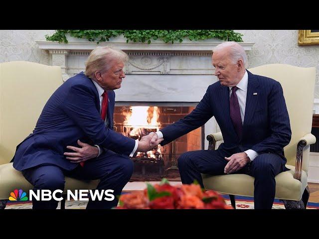 WATCH: Biden and Trump speak at White House transition meeting