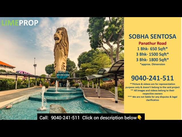Sobha Sentosa 3 bhk Apartments Panathur | 9040-241-511 - Brochure, Price, Floor Plans, Review