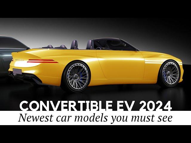 8 New Convertible Cars with All-Electric Motors (Review of Specifications)