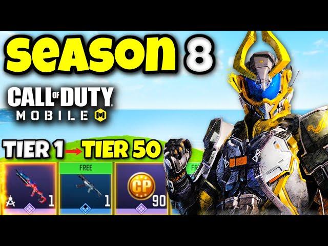 *NEW* SEASON 8 BATTLE PASS MAXED OUT in COD MOBILE