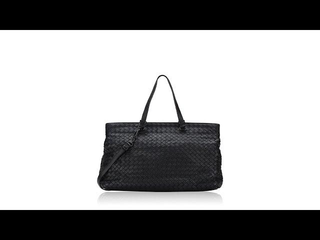 Bottega Veneta Nappa Intrecciato Large Tote Black