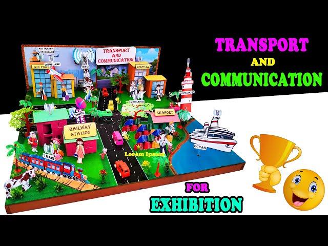 MODEL OF TRANSPORT AND COMMUNICATION || EXHIBITION MODEL || WORKING MODEL || PROJECT SOLUTION