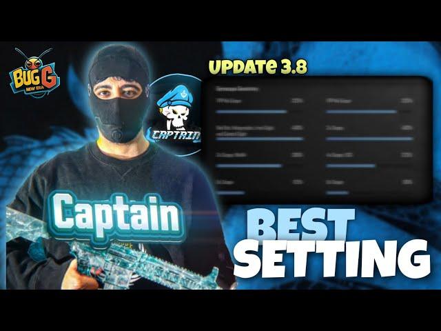 3.8 Star Captain Sensitivity 2025 + Best 4 Finger Control Settings | Its BugG