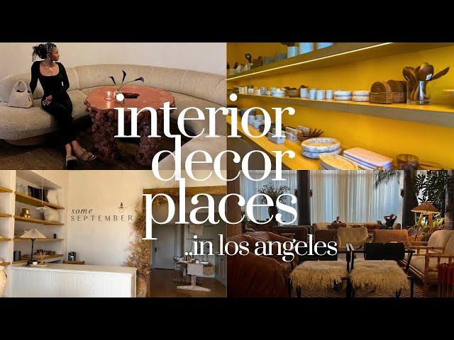 Los Angeles decor shopping