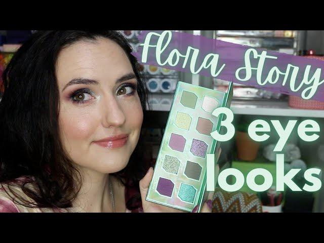 3 Eye Looks with the FLORA STORY Palette | Makeup Just For Fun x Oden's Eye Flora Story Tutorials