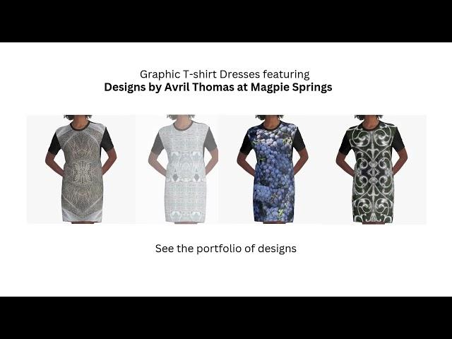 Graphic T-Shirt Dress Shop by Adelaide Artist Avril Thomas at Magpie Springs Available on Redbubble