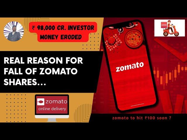 Real Reason for Fall of Zomato Shares | Fall of Zomato Stock | Stock Market News | Patel Parth