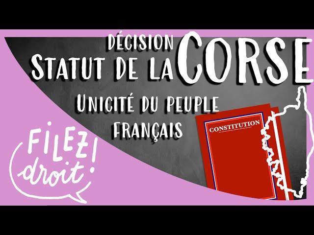 Décision Statut de la Corse, 9 mai 1991, Conseil constit, unicité du peuple français