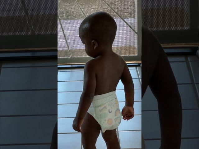 Baby Loses it when Brother & Sister leave for School