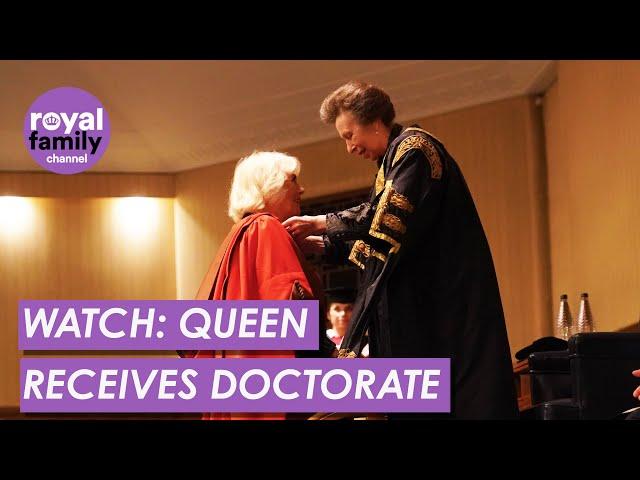 WATCH: Queen Camilla is Presented With Honorary Degree by Princess Anne