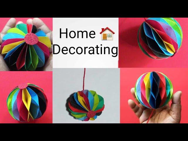 how to make paper honeycomb/coulorful  honeycomb/Christmas Home Decoration/paper craft #viralvideo