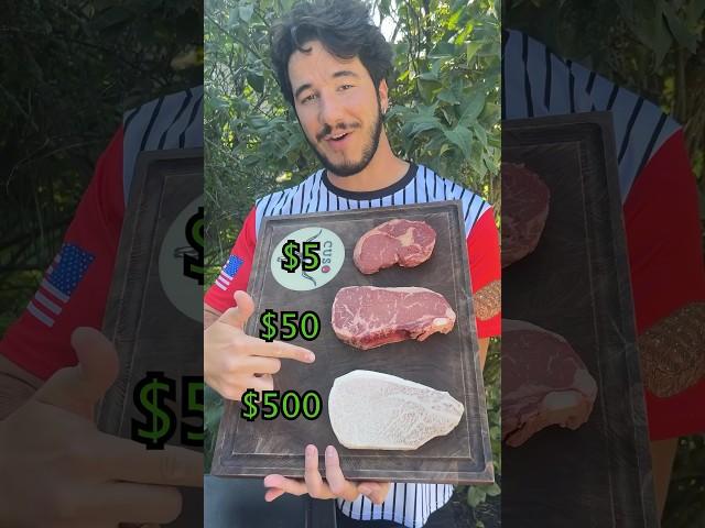 $5 vs $50 vs $500 Steak Comparison