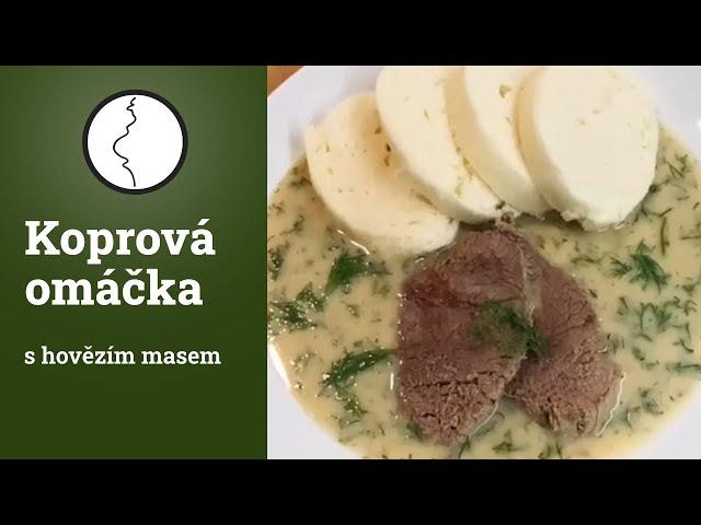 Koprová omáčka s hovězím masem - recept