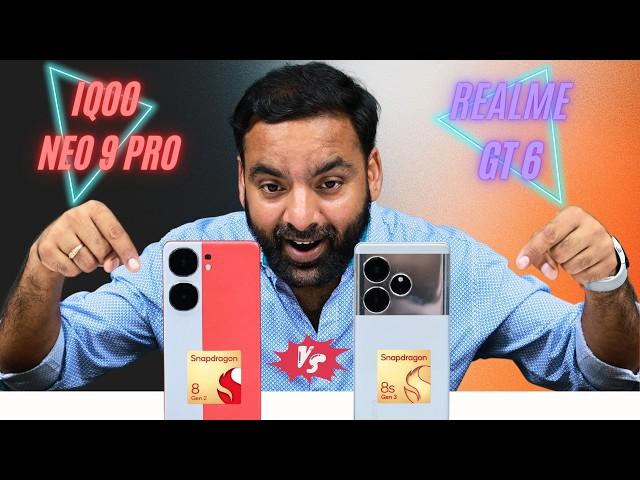 True Flagship Killer of 2024 - iQOO Neo 9 Pro vs realme GT 6 | Best  5G Phone under 35000 !