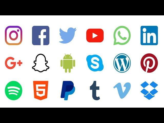 Social media icons png download | editing tools | dinesh editz