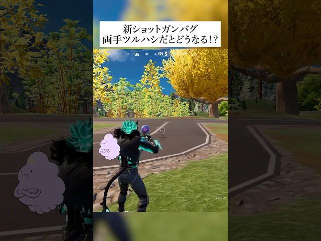 新ショットガンバグ両手ツルハシでやったらどうなるん？検証していくんやで #フォートナイト #fortnite #小技 #小ネタ