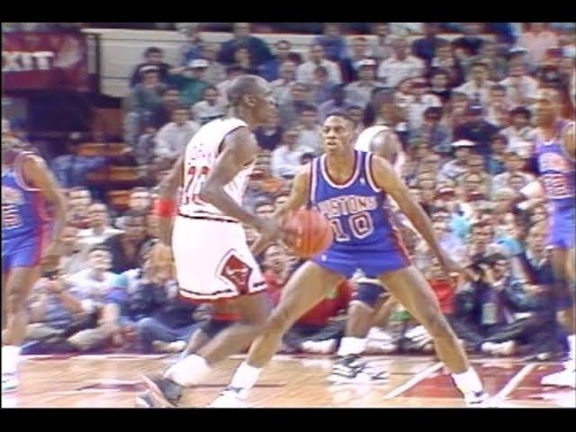 Dennis Rodman Great Defense on Michael Jordan - 1989 NBA ECF