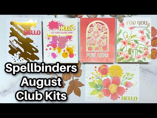 Spellbinders August Club Kits Card Class