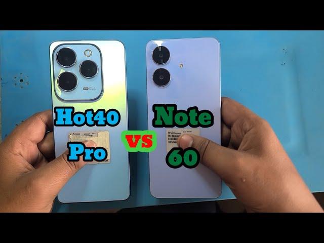 realme note 60 vs infinix hot 40 pro speed test