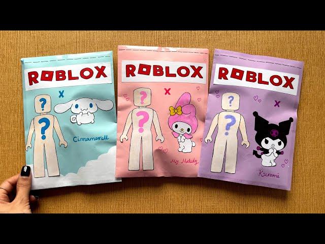 Roblox Sanrio Outfits Blind Bag paper  ( Cinnamoroll , Kuromi , My melody ) | paper diy