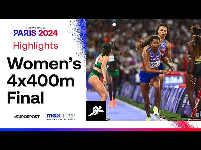 UNSTOPPABLE!  | Women's 4x400m Relay Final Highlights | #Paris2024 #Olympics