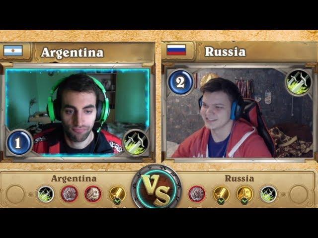 SilverName vs Nalguidan. Russia vs Argentina. Hearthstone Global Games. Round 3.