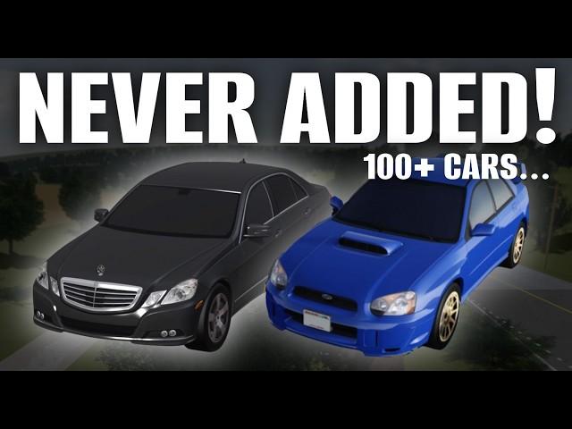 All 100+ Cars NEVER ADDED to Greenville! | Greenville Roblox