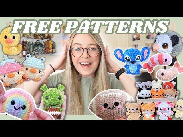 20 Quick & FREE Crochet Patterns that are perfect for markets!️ (Low-sew and no-sew!)