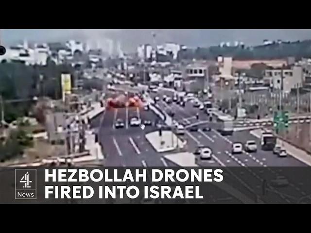 Hezbollah drones fired into Israel after 10 Palestinians killed in Israeli raid