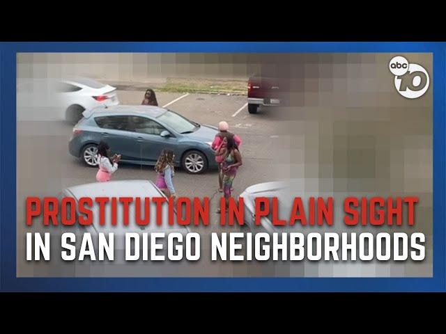 Prostitution in plain sight in San Diego neighborhoods