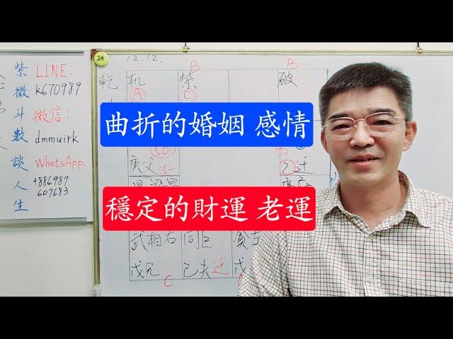 曲折的感情路 穩定的財運-紫微斗數談人生