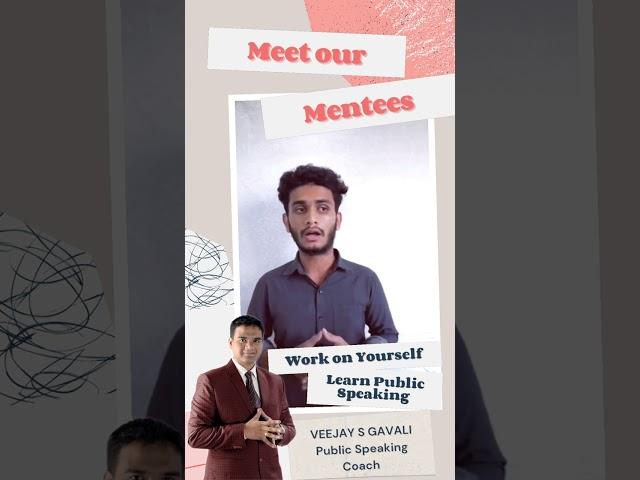 Learn Public Speaking | Public Speaking Coach : VEEJAY S GAVALI #shorts