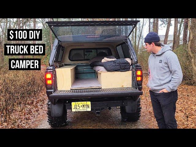 Ford Ranger DIY Truck Bed Camper Build (For $100!!)