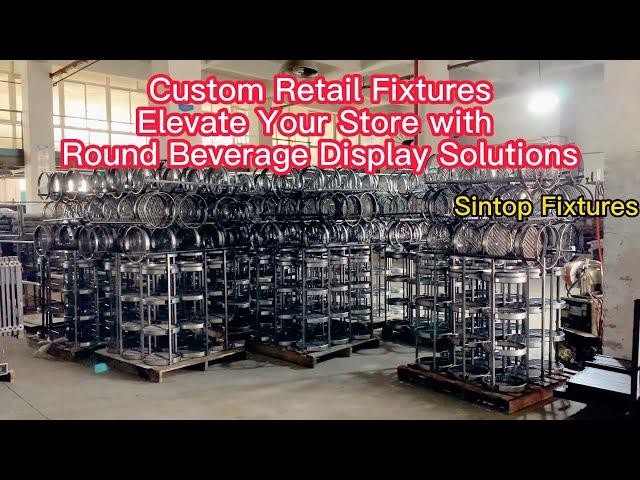 Custom Retail Fixtures Elevate Your Store with Round Display Solutions| Sintop Factory