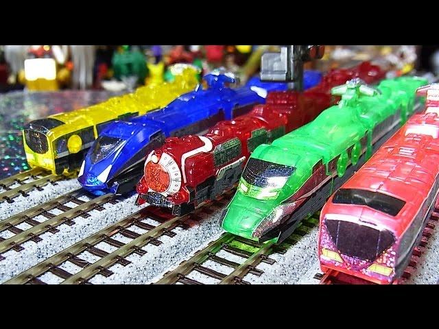 【トッキュウジャー】ミニプラ　烈車合体ＥＸトッキュウオー Rainbow  Clear Special train