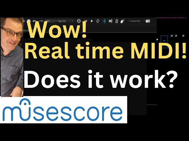 Real Time with Musescore 3 6 manual MIDI input ! music notation software