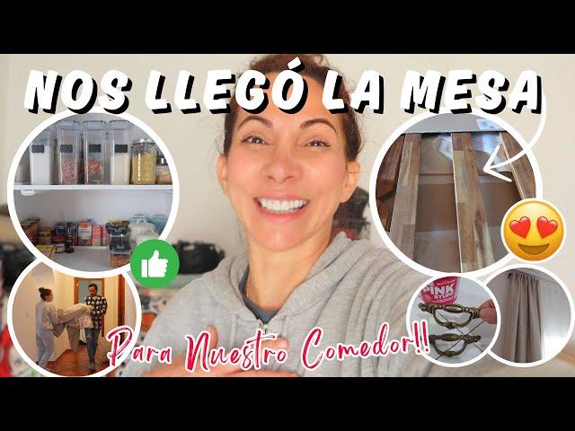 LLEGÓ LA MESA de nuestro COMEDOR  + NUEVO HOME TOUR | DESPENSA ORGANIZADA