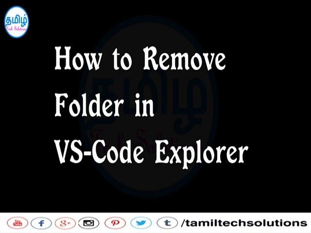 Remove Folder in VS-Code Explorer