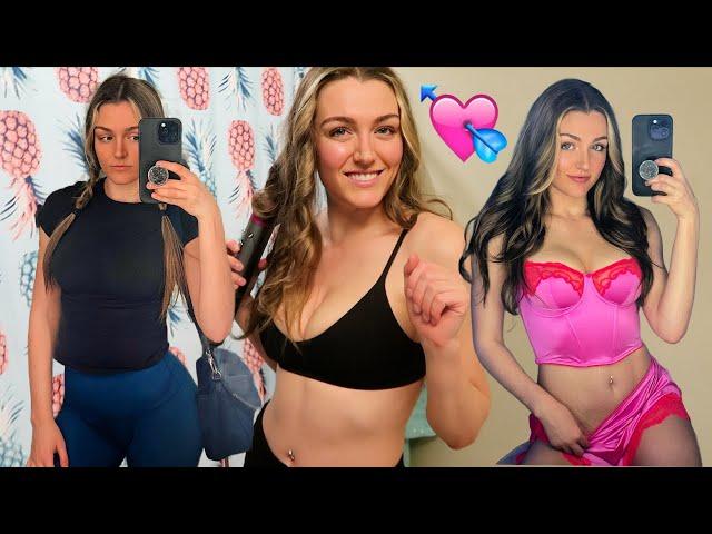 my wild weekend: Equinox gym, try-on haul + GRWM for a secret Valentine's lingerie party