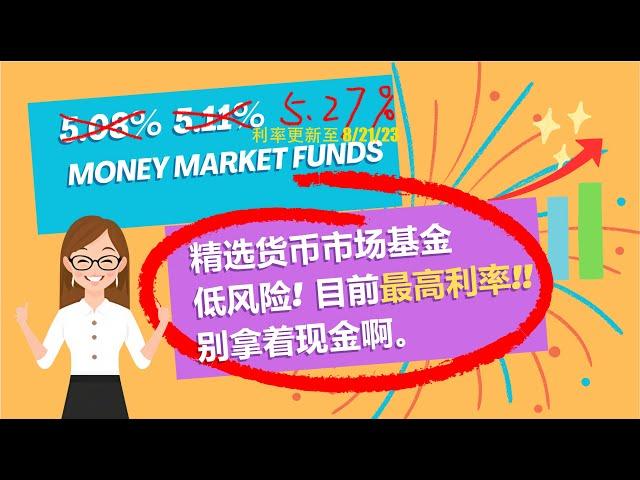 Vanguard's 先锋最好的货币市场基金 | 高利率 低风险 | Fidelity 和 Schwab 货币市场基金 | VMFXX, VMRXX, VUSXX |  描述栏看更新利率 (Ep1)