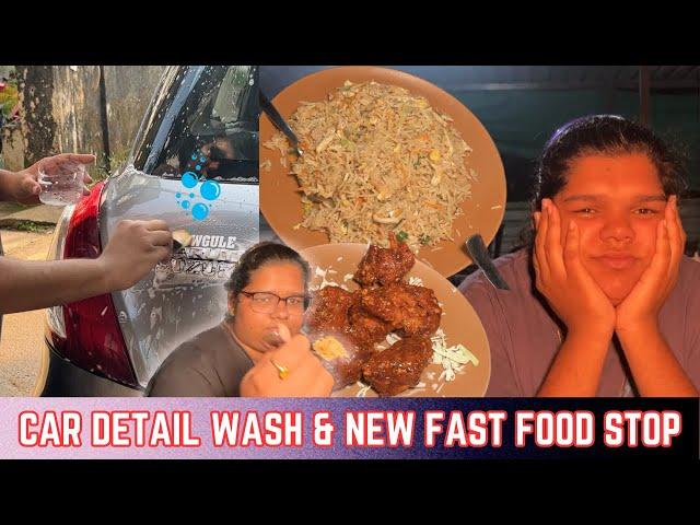 CAR DETAILING + FAST FOOD | Goan vlogger | Apeksha & Akansha vlogs