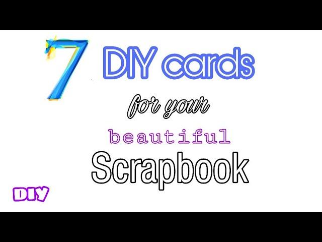 7 DIY CARDS for YOUR SCRAPBOOK// Easy & Cute// ARMY MayC