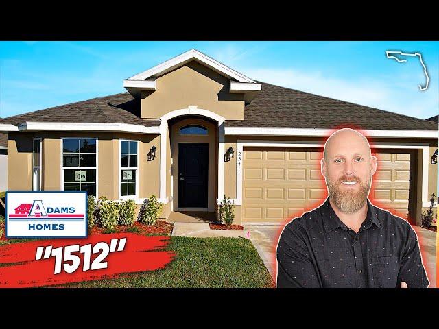  Affordable New Homes in Florida // Adams Homes 1512 Model Tour Palm Bay FL