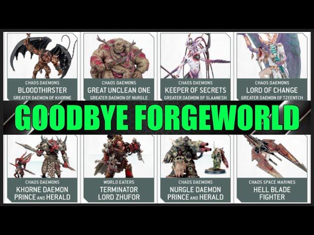 You Will NOT Be MISSED... LEGEND Games Workshop RETIRES Forgeworld Warhammer 40,000 40K #new40k 10th